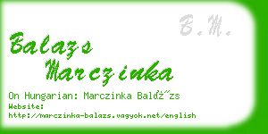 balazs marczinka business card